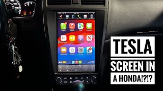Installing a Tesla Screen with Apple Carplay In a Honda Accord