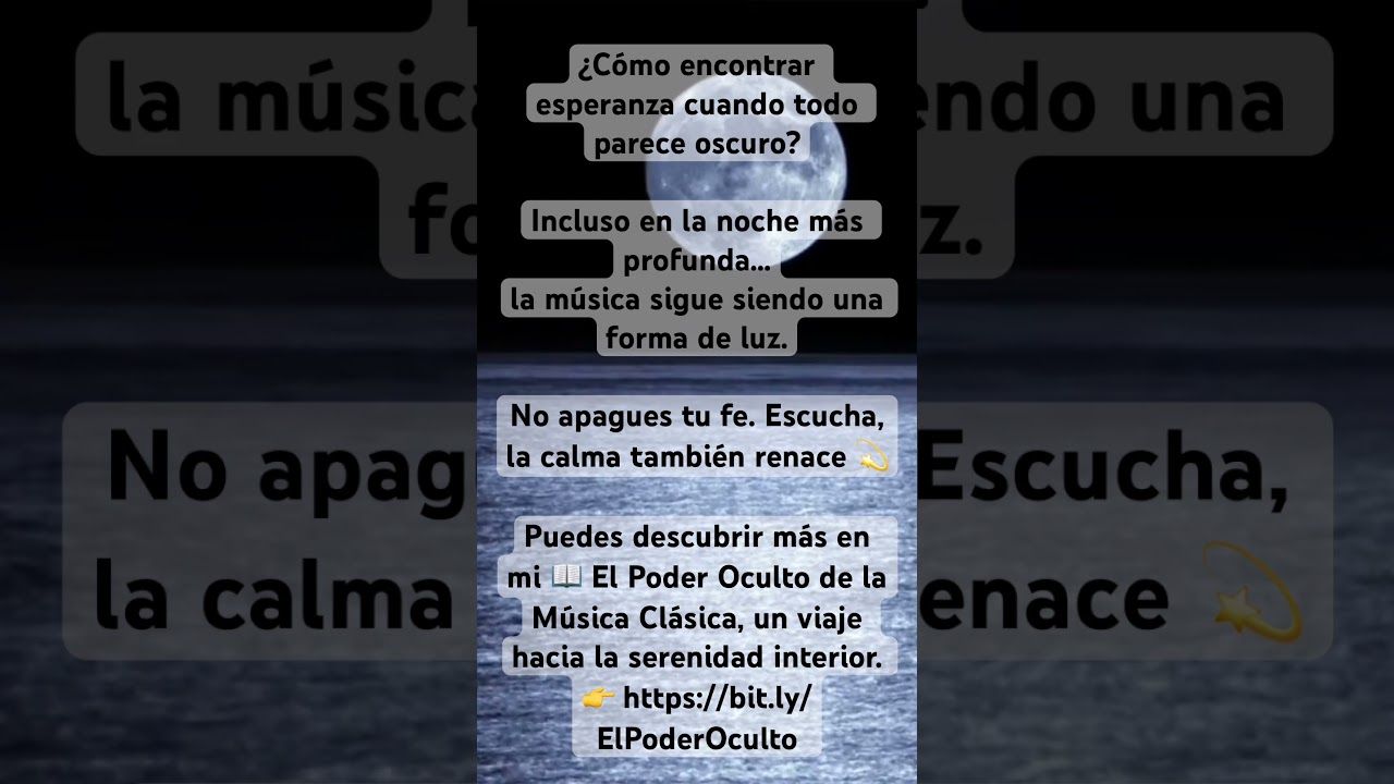 ¿Cómo encontrar esperanza cuando todo parece oscuro? 🌑🌙