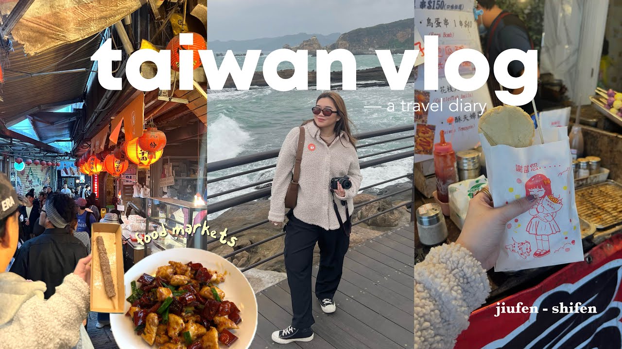 TAIWAN travel vlog 🇹🇼 | WINTER daytrip to Yehliu, Jiufen & Shifen! ❄️ | Sittie Saheda