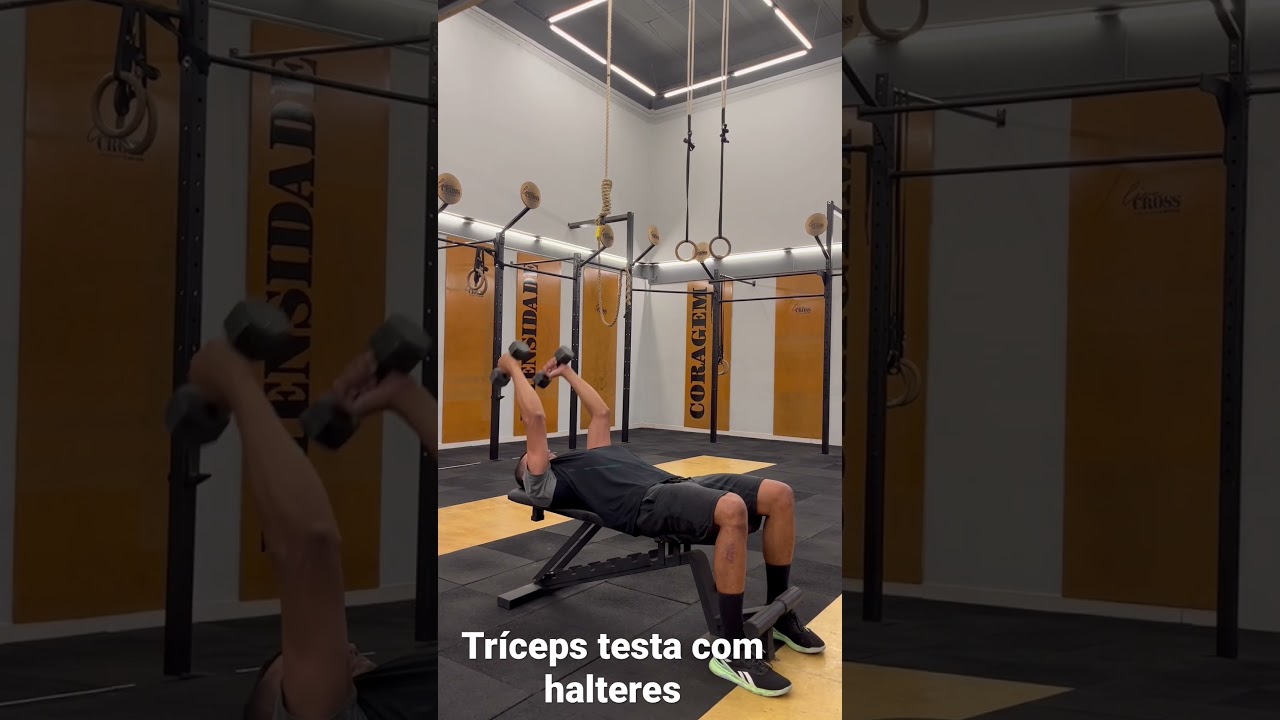 Como executar tríceps testa #dicasdetreino #beginnerworkout #gym #work