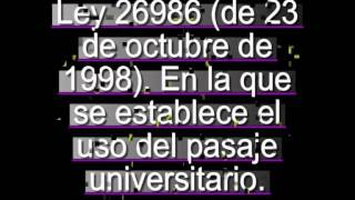 Medio pasaje universitario: derecho estudiantil...!