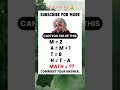 IQ Testing Math Puzzle || Brain Test || Viral Math Short #math#mathcompetition #viralmathshort