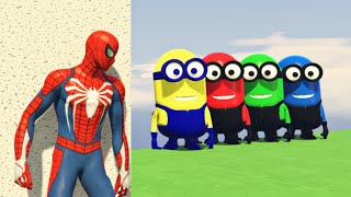 GTA 5 Epic Ragdolls | Spider-Man Hitting Hulk & Minions Jumps/Funny moments ep:19