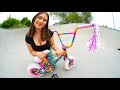 THEY MADE HER DREAM BIKE!! *UNICORN MINI BMX*