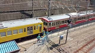西武新101系甲種輸送新秋津駅にて263f連結