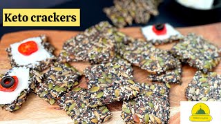 Healthy Seed Crackers Recipegluten free/keto /low carb and veganhow to makeEasy keto seed crackers