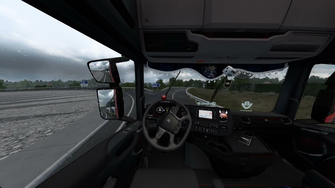 ETS2 | Heavy Cargo on Wet Roads – Will I Crash? Realistic Euro Truck Simulator 2 Gameplay [4K]