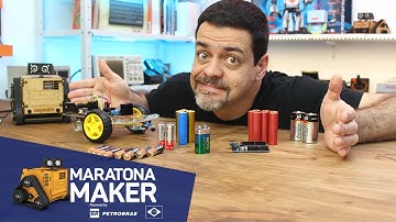 Pilhas e Baterias para Robôs com Arduino #MaratonaMaker