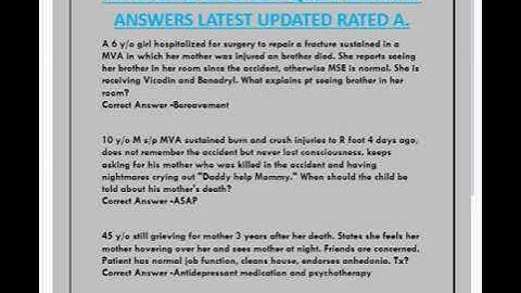 PRITE REVISION STUDY QUESTIONS AND ANSWERS LATEST UPDATED RATED A