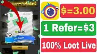 How to install ClipClaps Earning App upto $10 screenshot 1