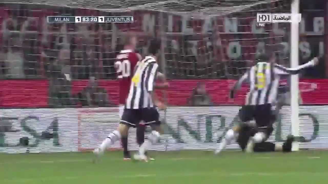Juventus vs Milan 1-1 Matri