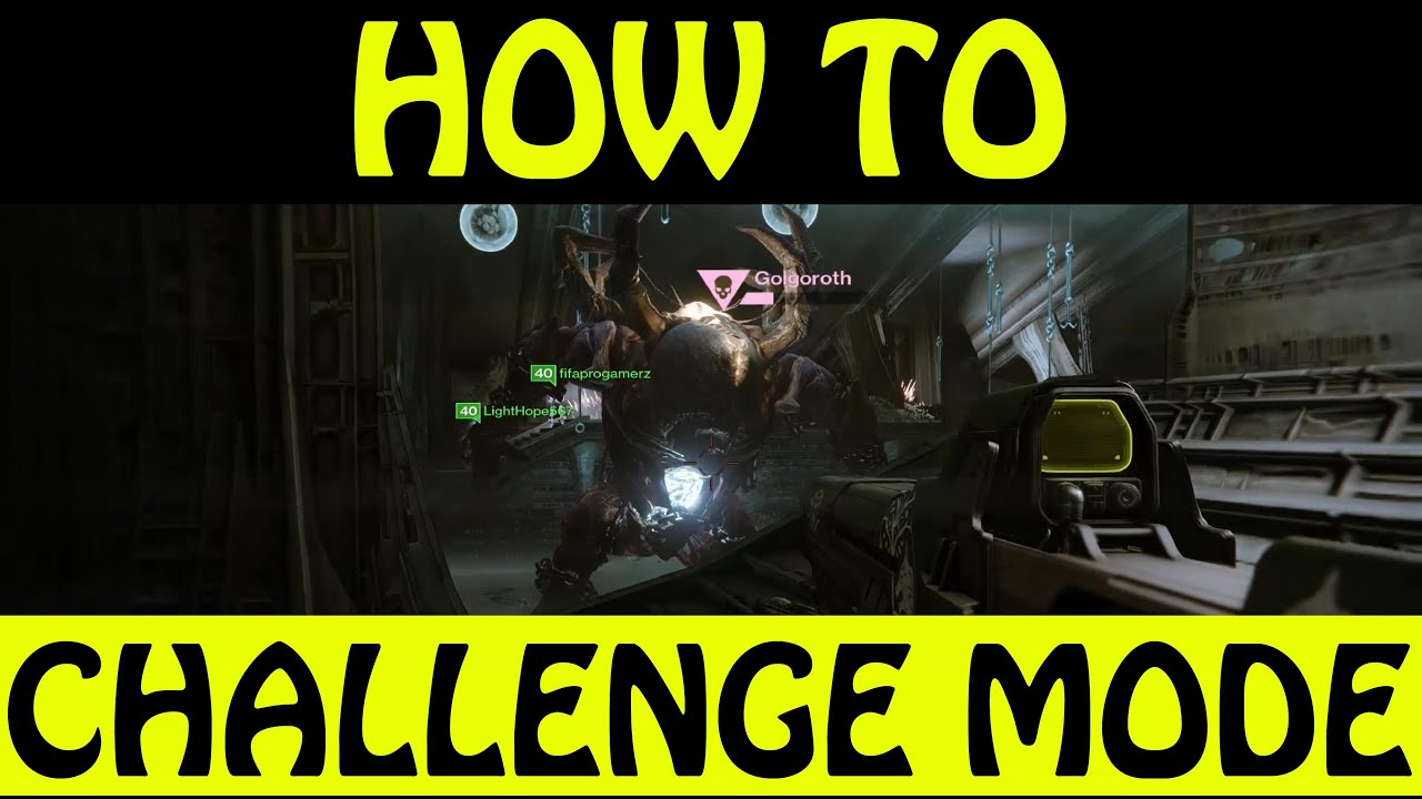 How To Kill Golgoroth Challenge Mode - Destiny:The Taken King