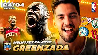 PALPITES DA NBA PARA HOJE 24 04 2026 (SEXTA-FEIRA) + BILHETE PRONTO