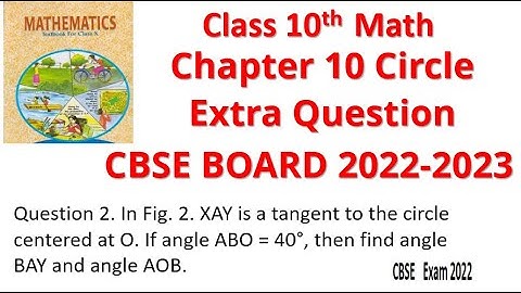 XAY is a tangent to the circle centered at O.If angle ABO = 40°, then find angle BAY and angle AOB.​