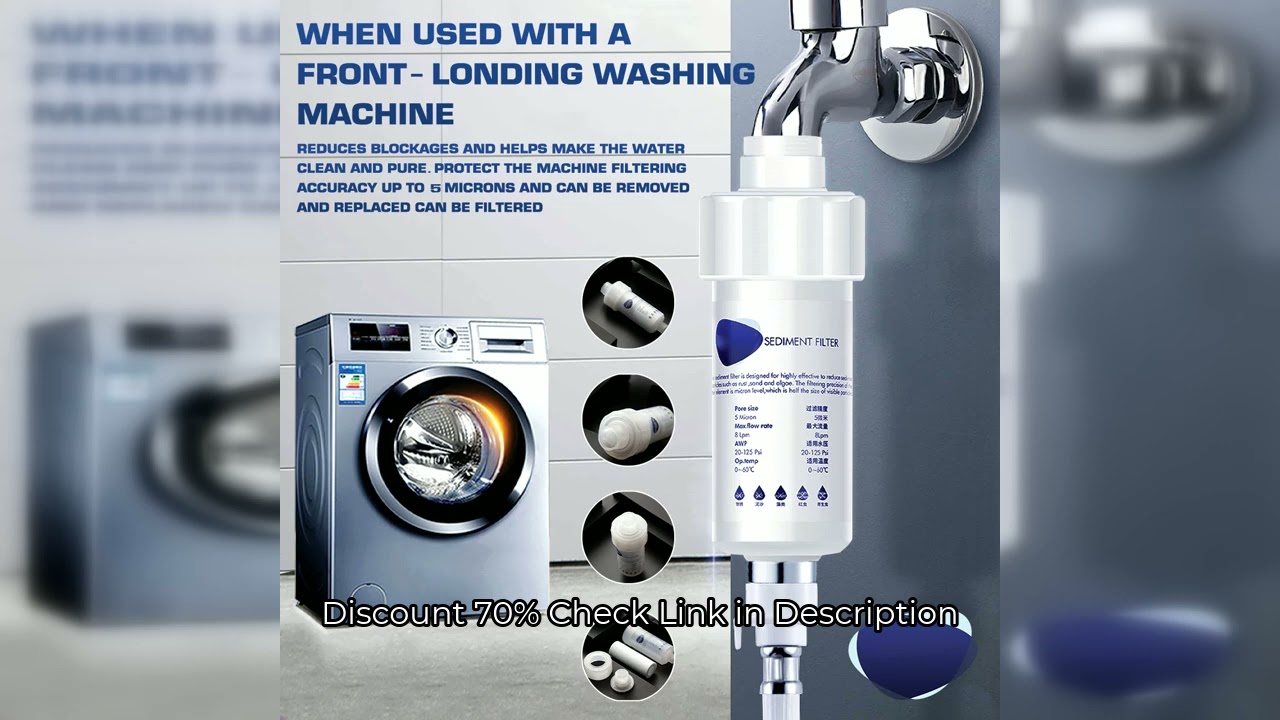 Water Filter Purifier Shower Washing Machine Filter Under Sink Water Filtration System Tap Water Pre