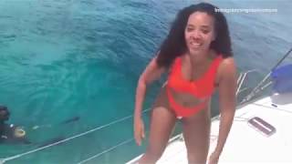 Angela Simmons takes a leap of faith in Barbados