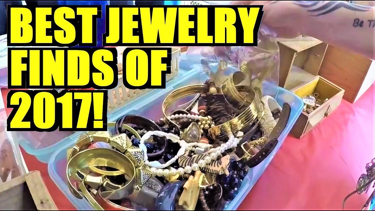 BEST JEWELRY FINDS OF 2017! - The ORIGINAL GoPro Garage Sale Vlog!