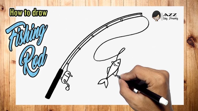 How to Draw Fishing Hook - Fishing Equipment 