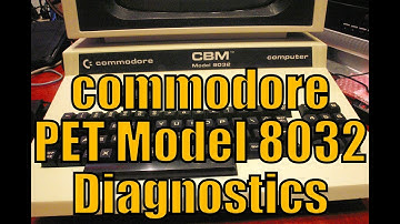 Running Diagnostics On A Commodore PET Model 8032 - CBM 8-Bit SuperPET - Dave Bradley - Episode 670