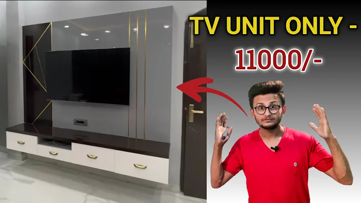 tv wall unit designs with price | कम बजट में टीवी यूनिट कैसे बनाएं! TV unit design #furnituretech