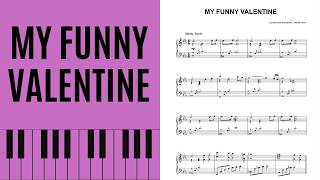 My Funny Valentine, Piano [with score]