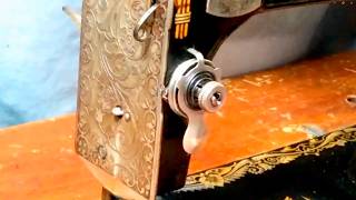 How To Install Upper Thread Tension Spring on Antique Singer Treadle Sewing Machine 27 28 VS2
