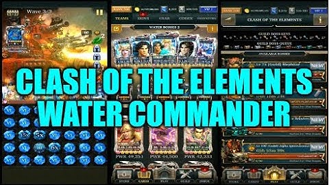 Legendary Game Of Heroes: Clash Of The Elements Event Gameplay/Team Testing (Water Commander)