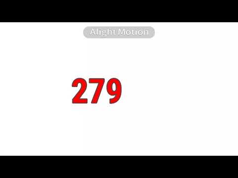 Counting to 100,000 in 35 seconds using Alight Motion