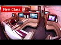 Vol de premire classe en a380 de qatar airways de doha  sydney  salon de premire classe
