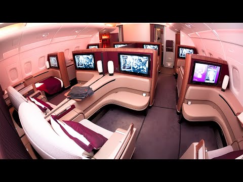 Рейс первого класса A380 Qatar Airways из Дохи в Сидней (+ зал ожидания первого класса)