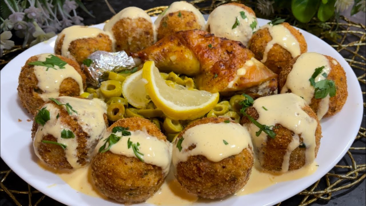 هاذ الطبق راح تولي تعشقيه😍كروكات الارز بالدجاج طبق رمضاني بامتياز يحمرالوجه سهل وزاكي وبزاف بنين 😋