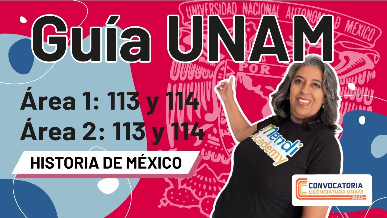 Guía #UNAM de #Historia de México para el Área 1 preguntas 113 y 114 y