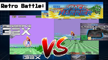 Space Harrier Sega MegaDrive/Genesis mini 2 VS Sega 32x