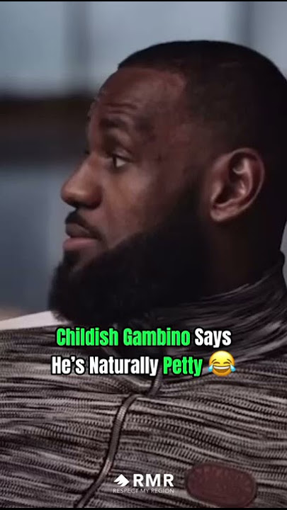 Childish Gambino Says He’s Naturally Petty Af 😂 #shorts #childishgambino