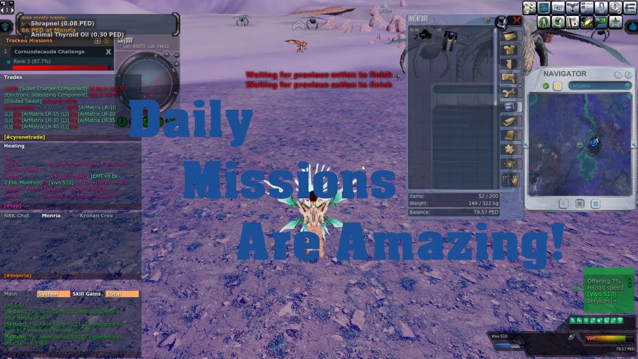 Entropia Universe - Daily Missions and why you you should be using them!