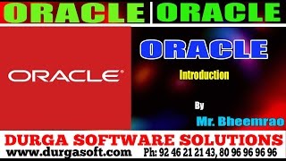 Oracle Introduction Part -1 by Bheemrao