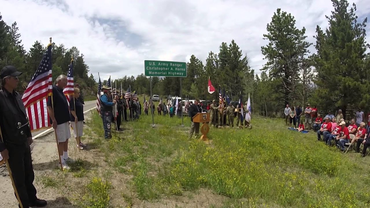 Pvt. 1st Class Christopher A Horns Memorial Highway Dedication - Senator Larry Crowder