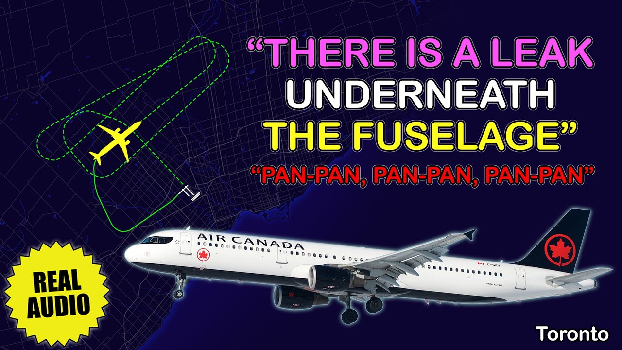 PANPAN. Hydraulic system failure and fluid leak. Air Canada A321