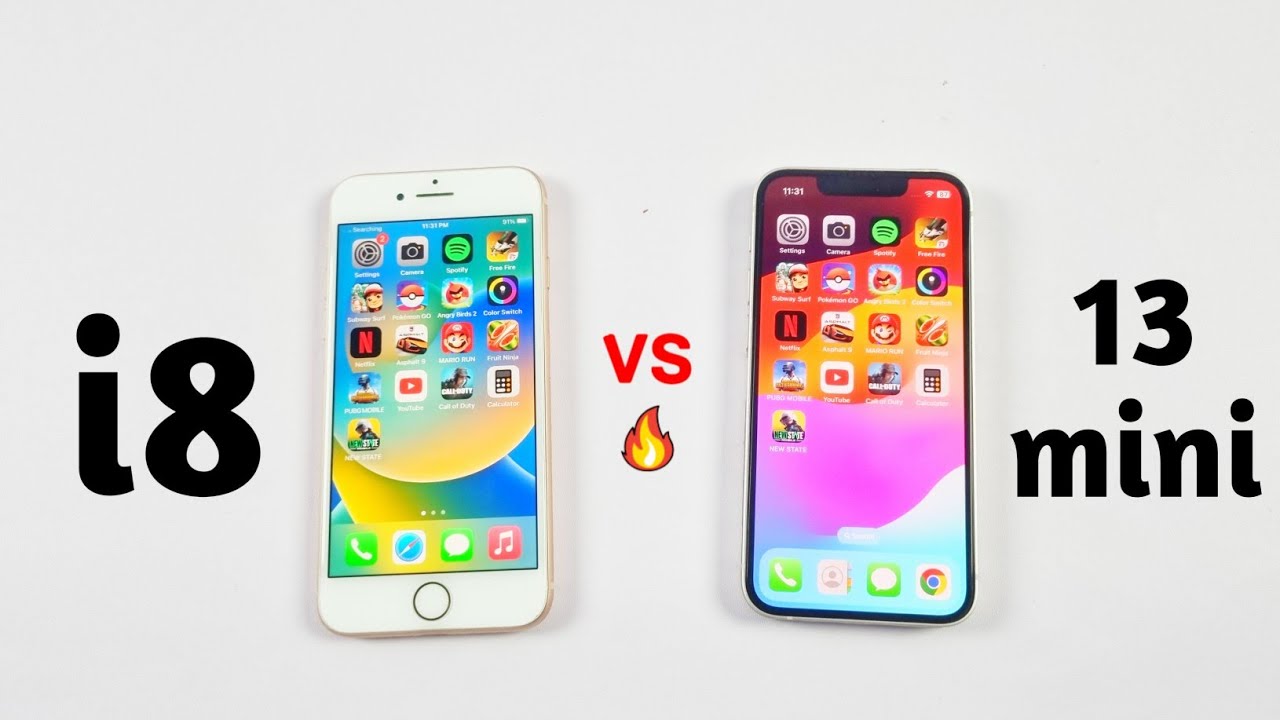 iPhone 8 Vs iPhone 13 Mini - SPEED TEST (iOS 16.7 Vs 17.0.3) - YouTube