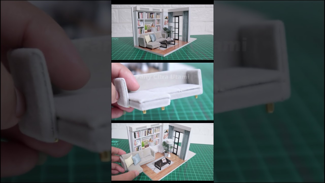 So Satisfying! Building The Cutest Miniature Kit Living Room and Kitchen |v20 