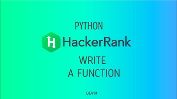 #6 : Write a function | Hackerrank Python Solutions