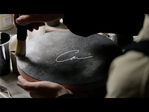 Artist Working On A Painting In The Style Of Wabi Sabi In Acrylic Technique By Ani 