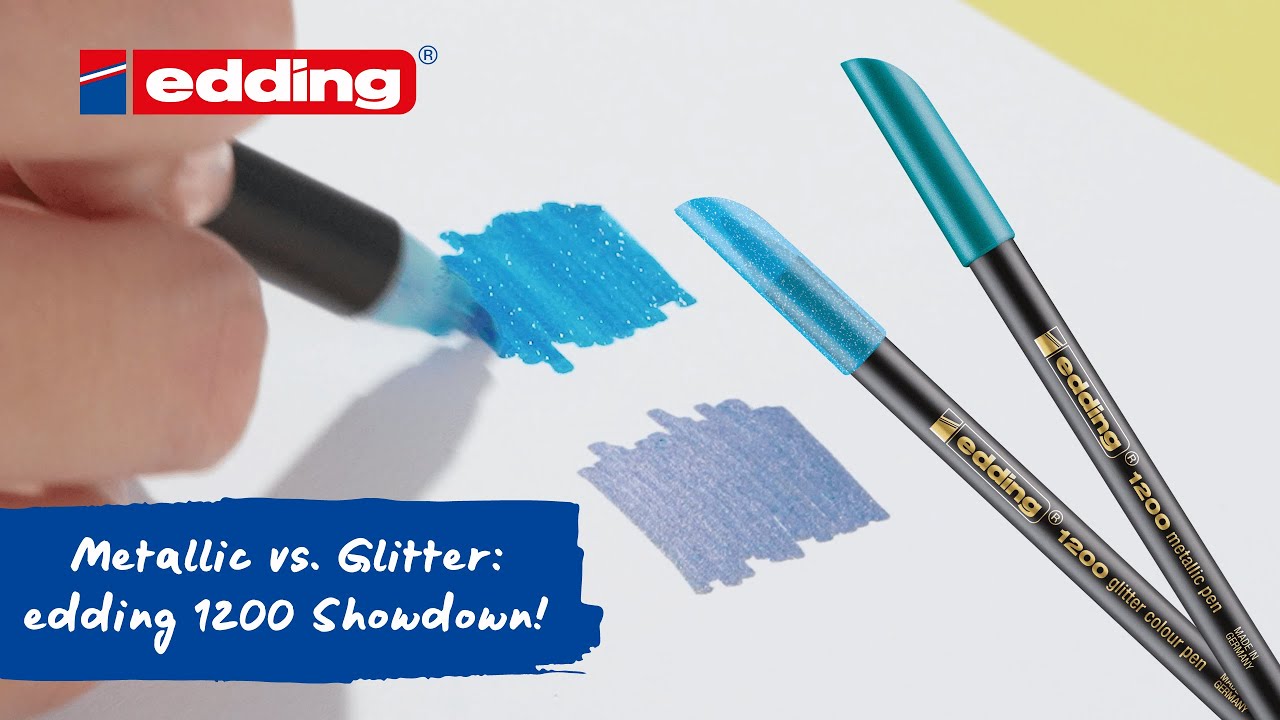 Metallic vs. Glitter: edding 1200 Showdown! 