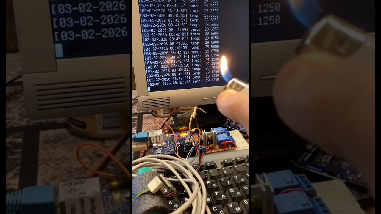 Контроль температуры майнера 😁