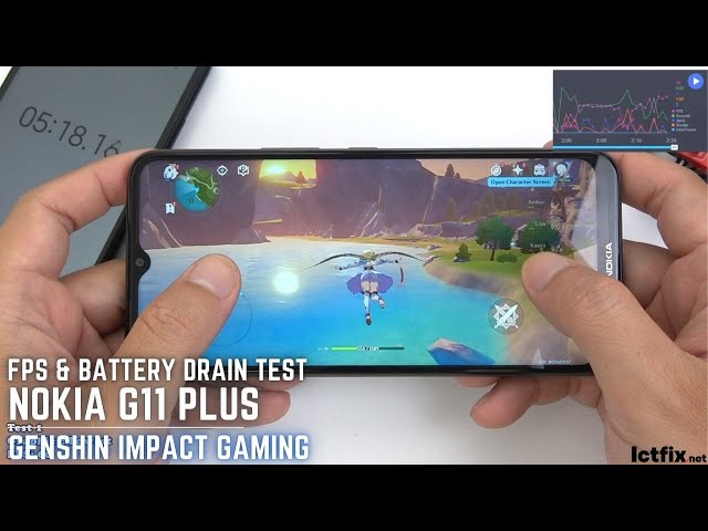 Nokia G11 Plus Genshin Impact Gaming test | Unisoc T606, 90Hz Display