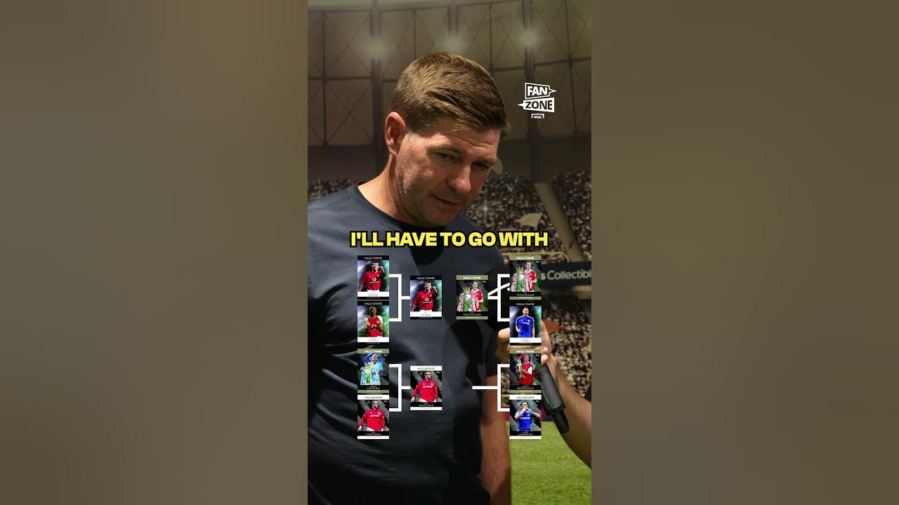 GERRARD picks between PREMIER LEAGUE ICONS in football knockout 💥 #shorts #football #soccer