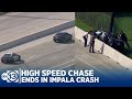 Woman in Chevy Impala vs Police: High Speed Chase Ends in Crash