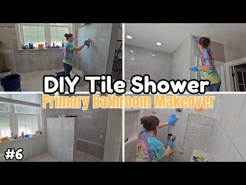 New Primary Bathroom Makeover Update! DIY Tile Shower | Luxury Bathroom Transformation