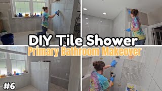 New Primary Bathroom Makeover Update!   DIY Tile Shower | Luxury Bathroom Transformation 