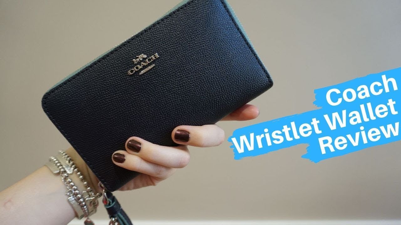 Coach Medium Zip Around Wallet Wristlet Review - YouTube